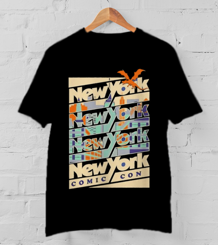 New York Comic Con Modern Skyline Dragon NYCC T-Shirt