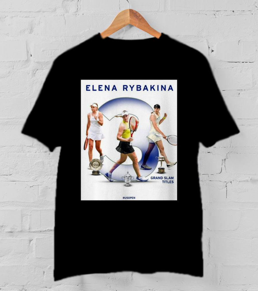 Elena Rybakina Triple Grand Slam Titles US Open Champion T-Shirt
