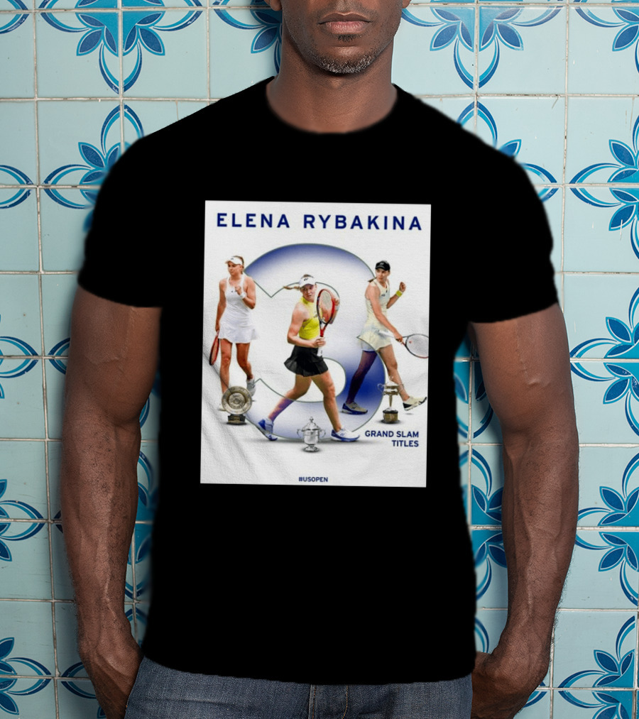 Elena Rybakina Triple Grand Slam Titles US Open Champion T-Shirt