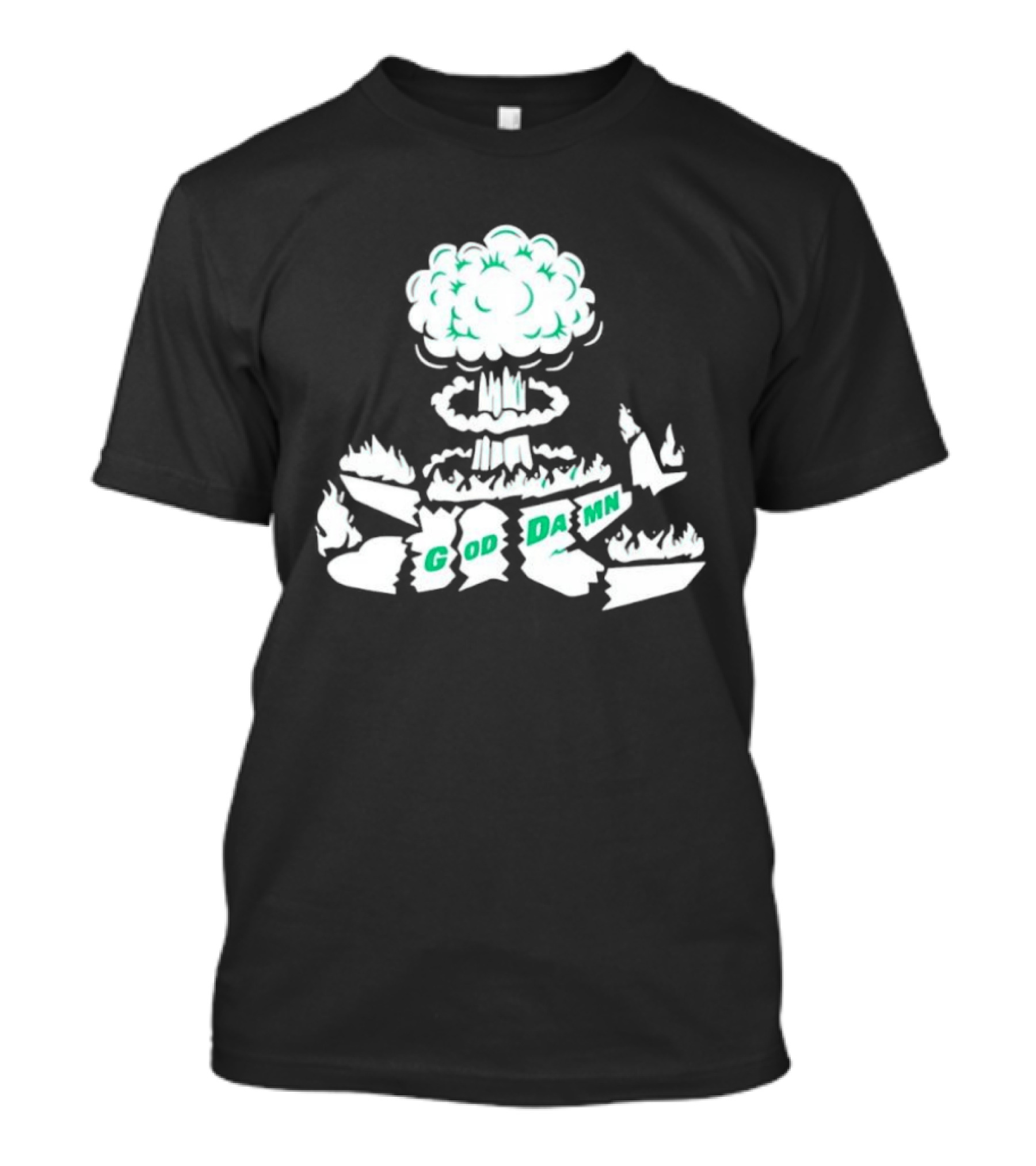 God Damn Nuclear Explosion Mushroom Cloud T-Shirt