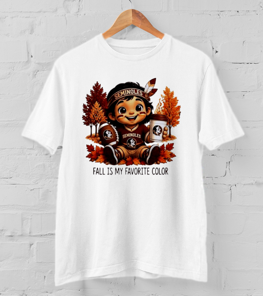 Florida State Seminoles Fall Is My Favorite Color Leaves Football Coffee Toddler T-Shirt