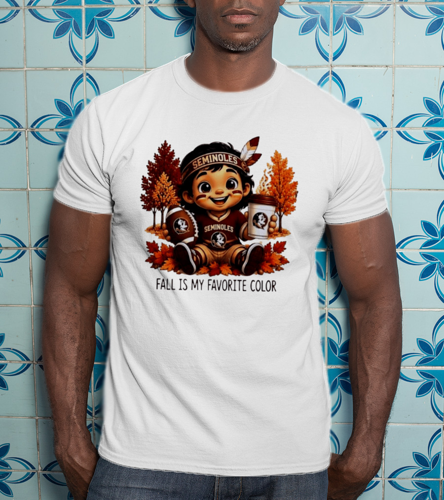 Florida State Seminoles Fall Is My Favorite Color Leaves Football Coffee Toddler T-Shirt