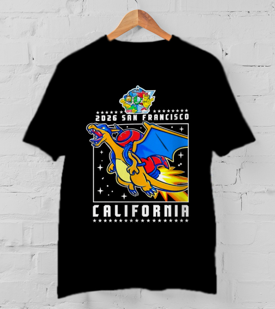 Pokémon Worlds 2026 Charizard San Francisco California T-Shirt