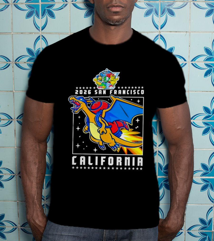 Pokémon Worlds 2026 Charizard San Francisco California T-Shirt