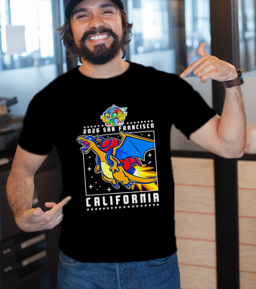 Pokémon Worlds 2026 Charizard San Francisco California T-Shirt
