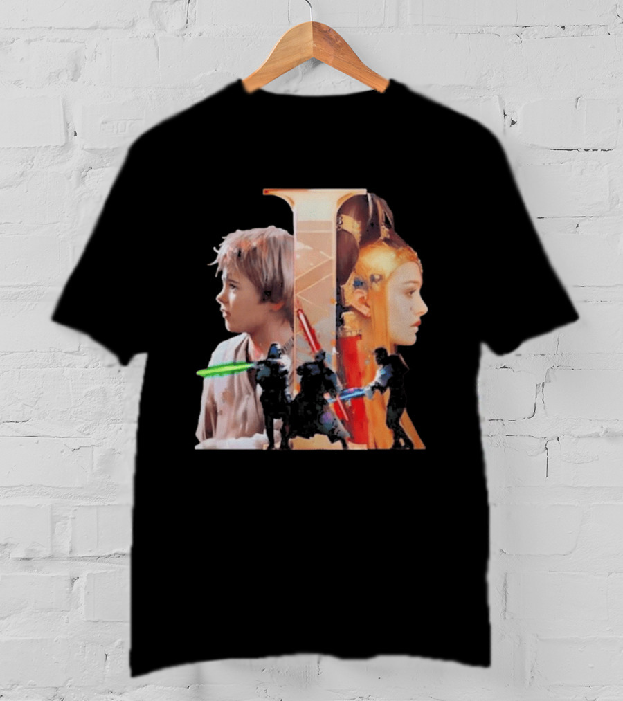 Rebel Scums The Phantom Menace 25th Anniversary Celebration With Iconic Characters And Lightsabers T-Shirt