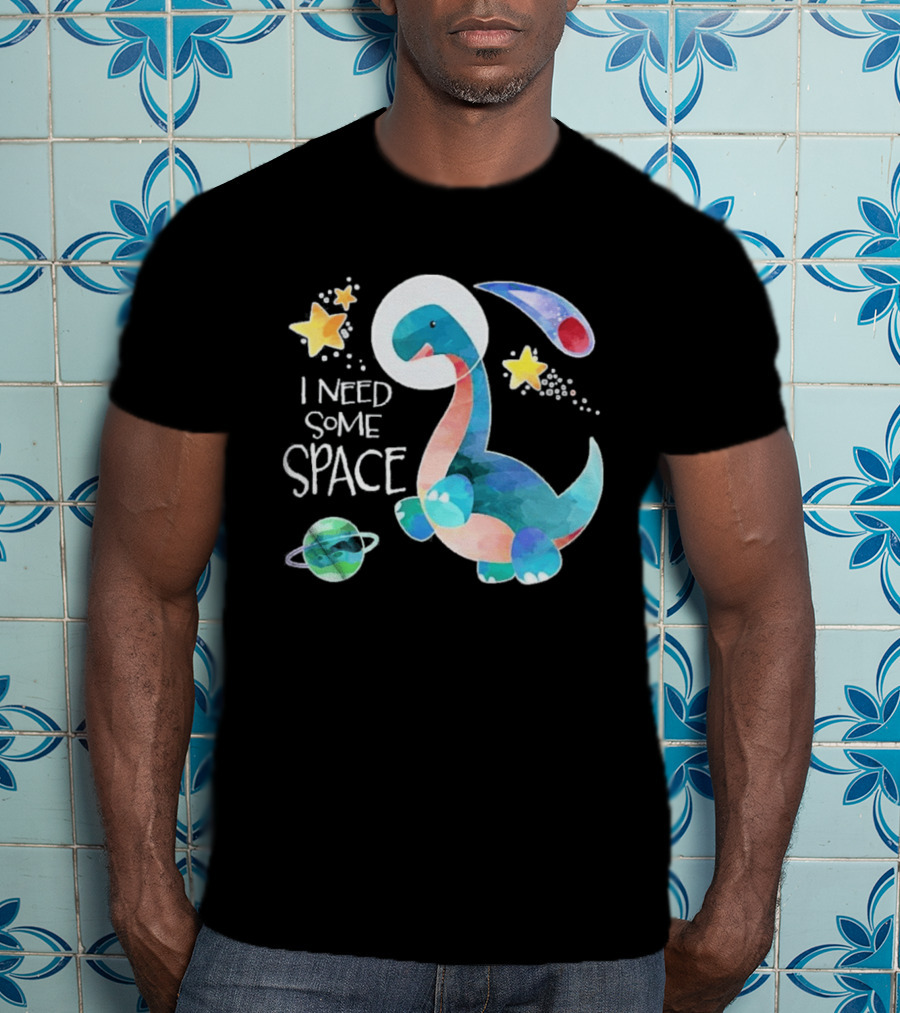 I Need Some Space Dinosaur Astronaut With Stars Planet Youth T-Shirt