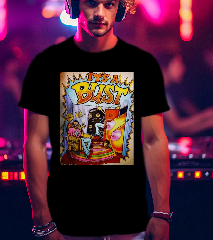 It's A Bust 1975 Zap Comix Cartoon Explosion T-Shirt