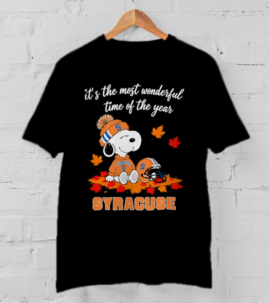 Snoopy It's The Most Wonderful Time Of The Year Syracuse T-Shirt