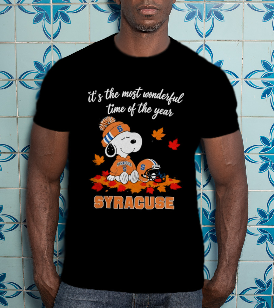 Snoopy It's The Most Wonderful Time Of The Year Syracuse T-Shirt