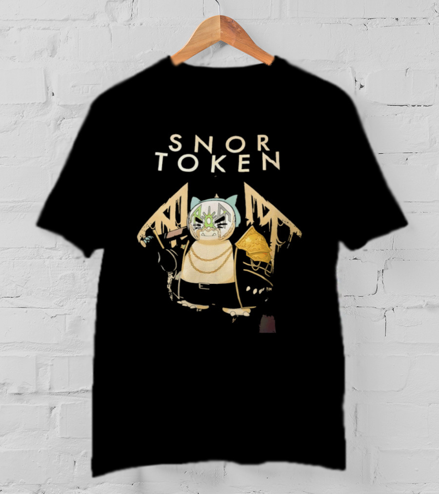 Snor Token Snorlax Pokémon Gaming Crypto Mashup Bitcoin T-Shirt