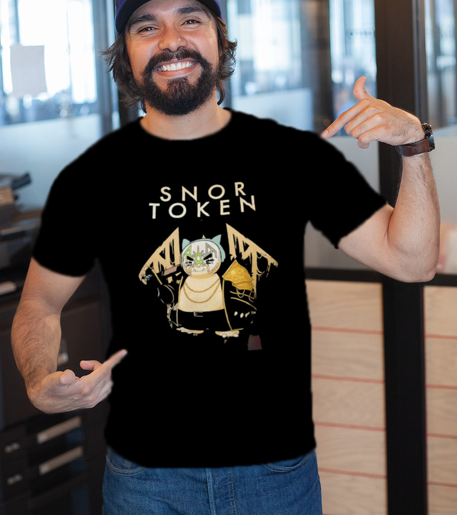 Snor Token Snorlax Pokémon Gaming Crypto Mashup Bitcoin T-Shirt