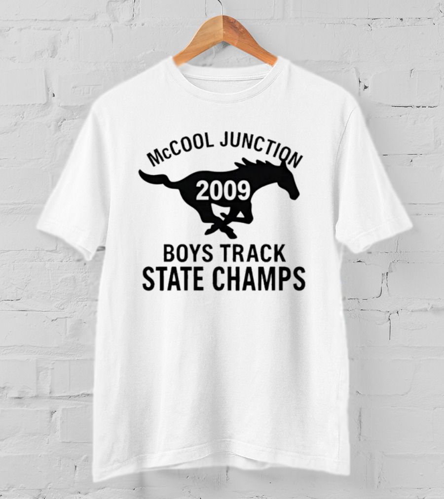 McCool Junction 2009 Boys Track State Champs Running Horse T-Shirt