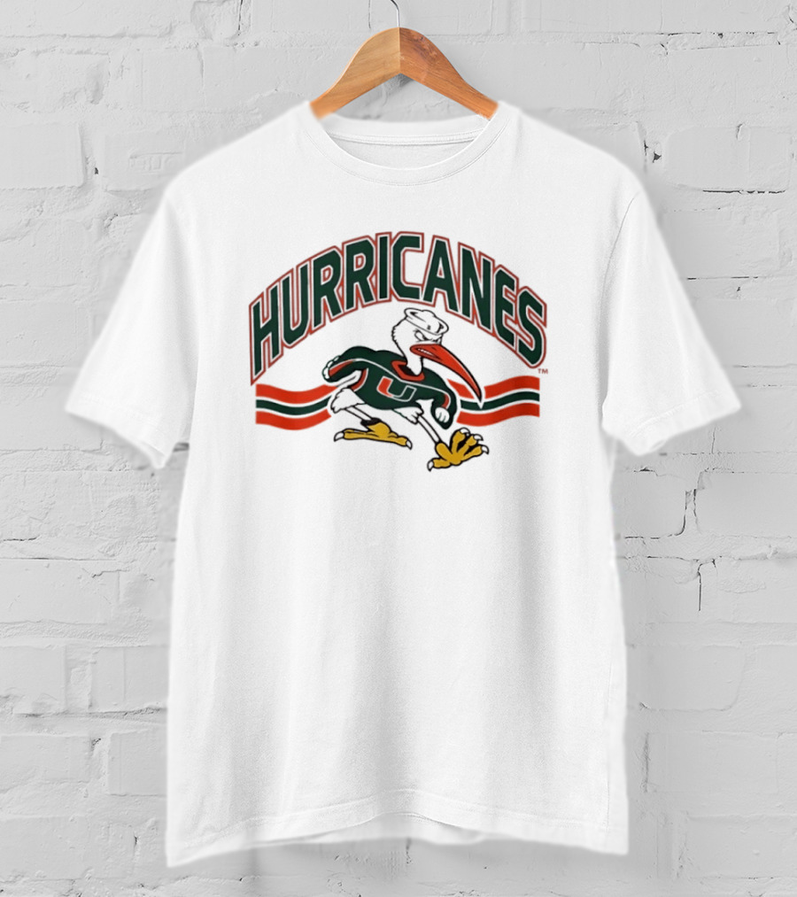 Miami Hurricanes Sebastian The Ibis Sports Team T-Shirt