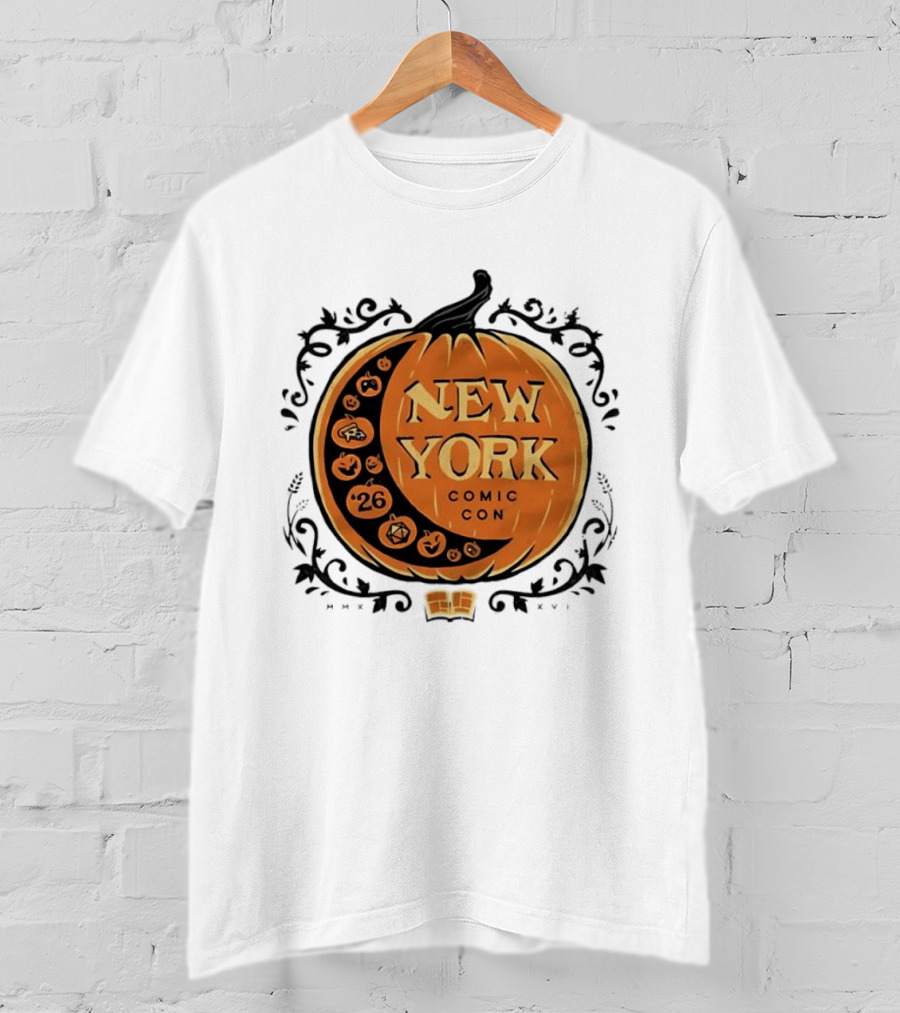 New York Comic Con 2026 Pumpkin Halloween Decor T-Shirt