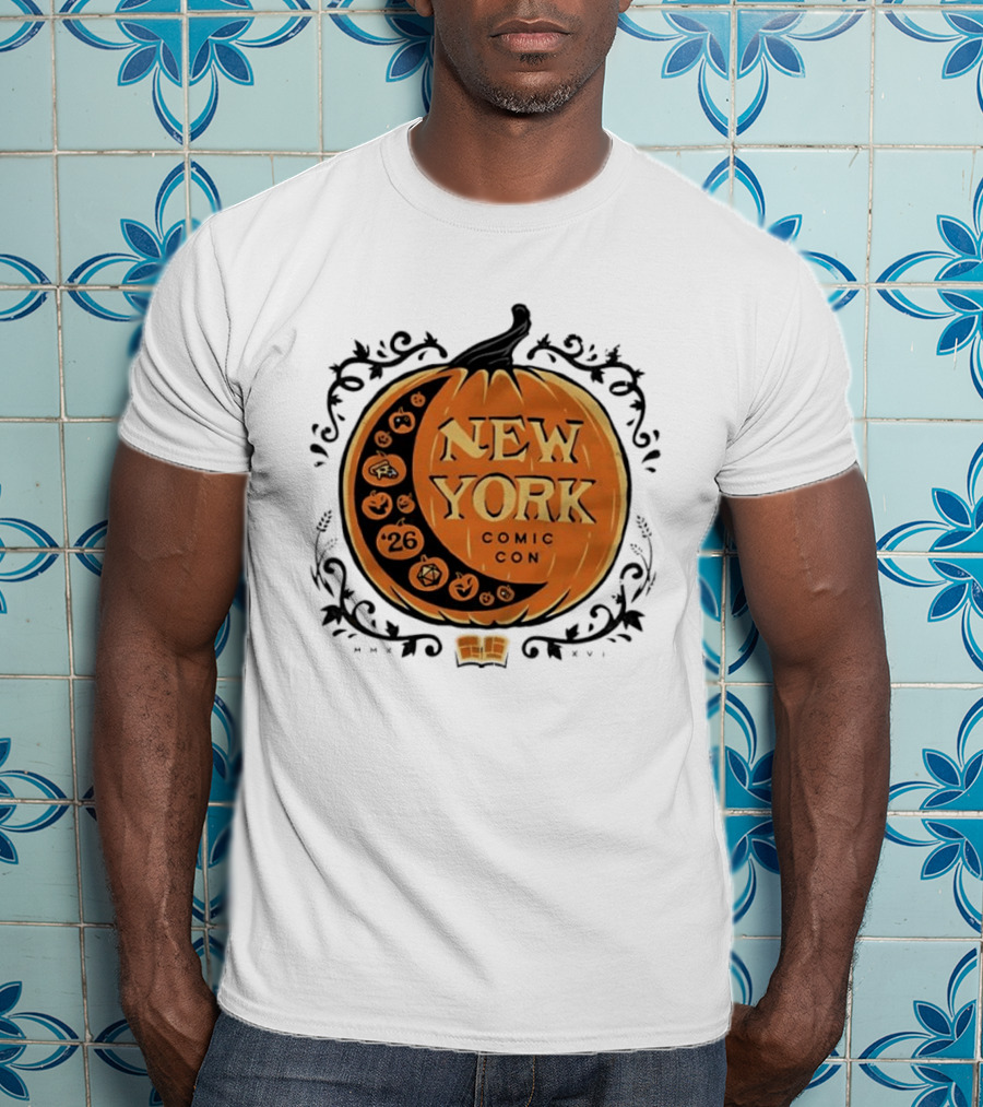 New York Comic Con 2026 Pumpkin Halloween Decor T-Shirt