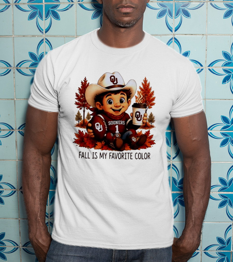 Oklahoma Sooners Fall Is My Favorite Color OU Sooners Football Autumn T-Shirt