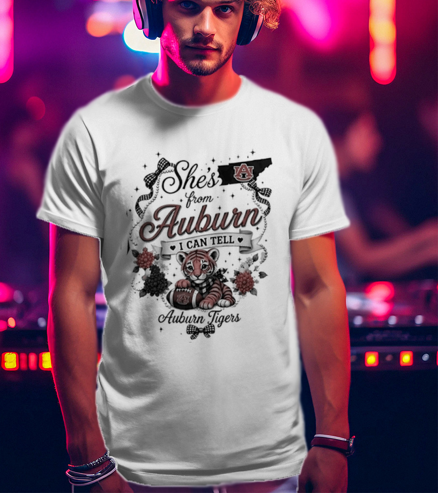 She's From Auburn I Can Tell Auburn Tigers Forever Orange T-Shirt