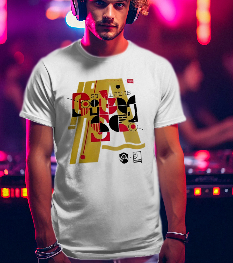 St Louis Football Limited Edition Goodwill Geometric Abstract 91 T-Shirt