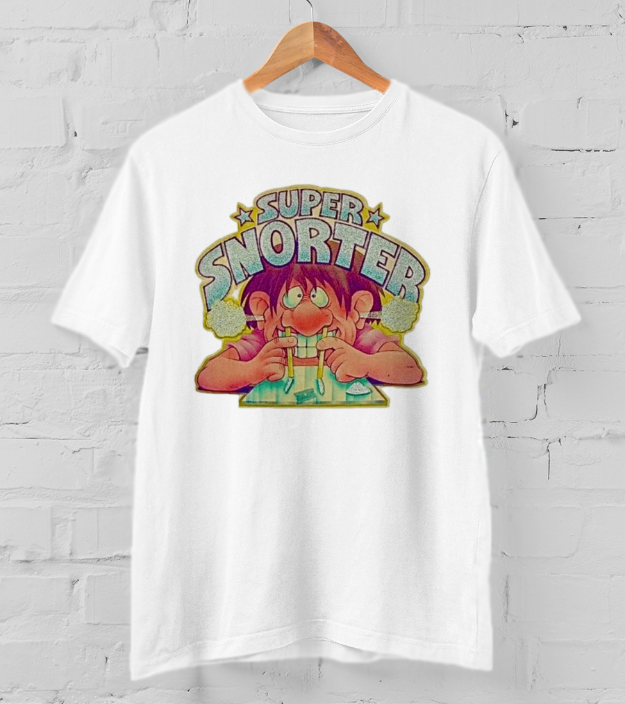 Super Snorter Cartoon Character 1978 Retro Humor T-Shirt