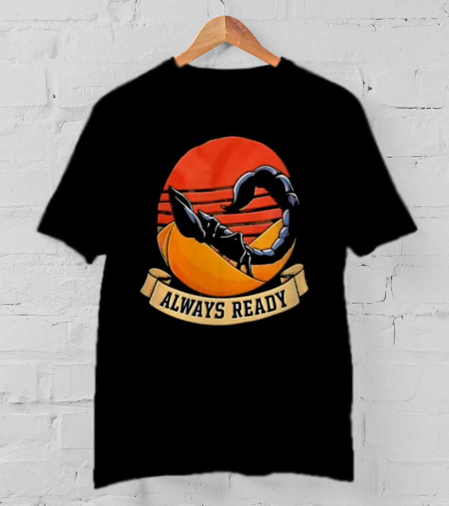 Always Ready Scorpion Desert Sunset Ribbon T-Shirt
