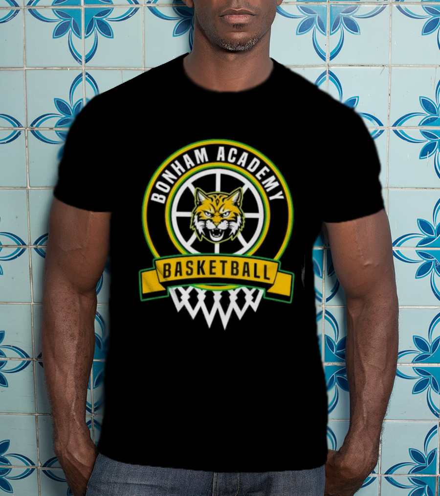 Bonham Academy Basketball Wolf T-Shirt