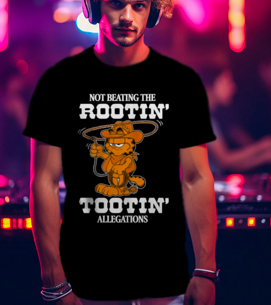 Lasagna Cat Not Beating The Rootin' Tootin' Allegations Cowboy T-Shirt