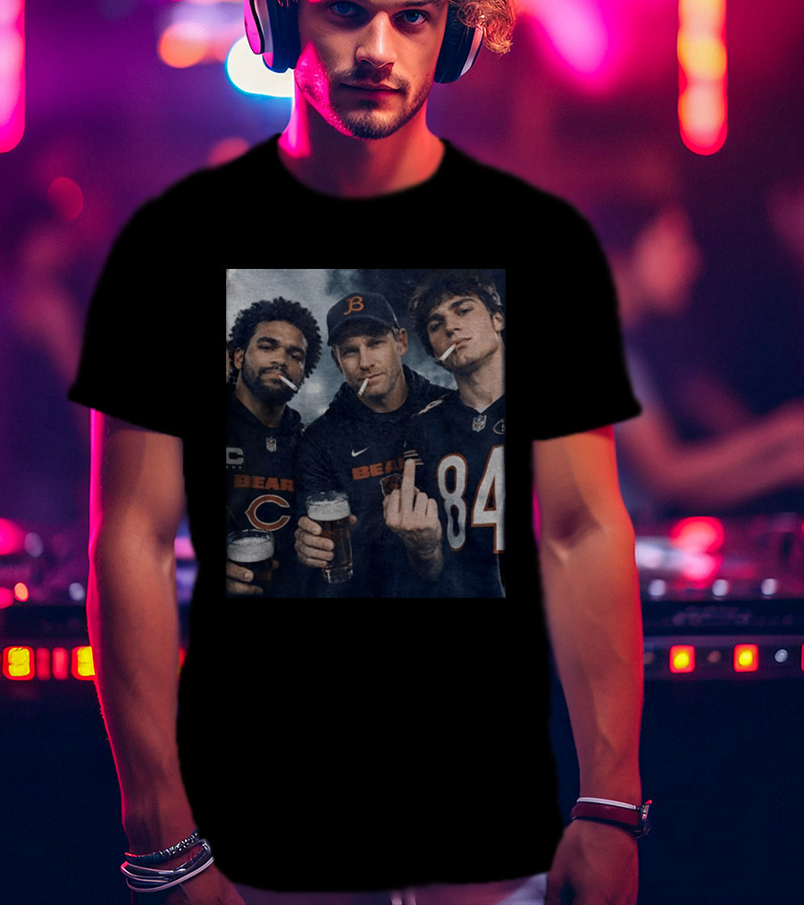 Colston Loveland Caleb Williams Ben Johnson Bears Football T-Shirt