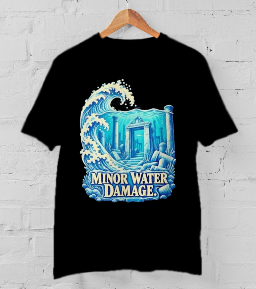 Minor Water Damage Ancient Architecture Underwater Ruins T-Shirt