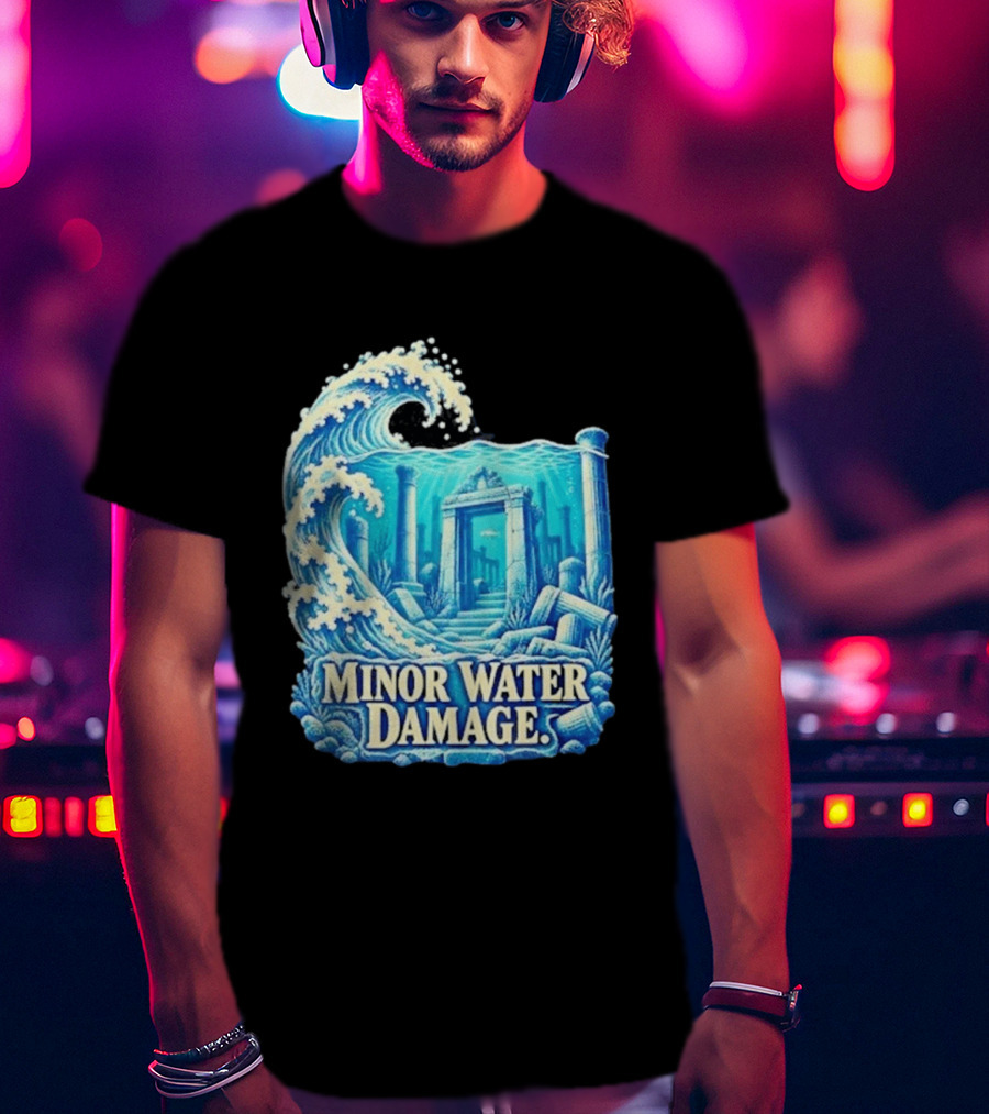 Minor Water Damage Ancient Architecture Underwater Ruins T-Shirt