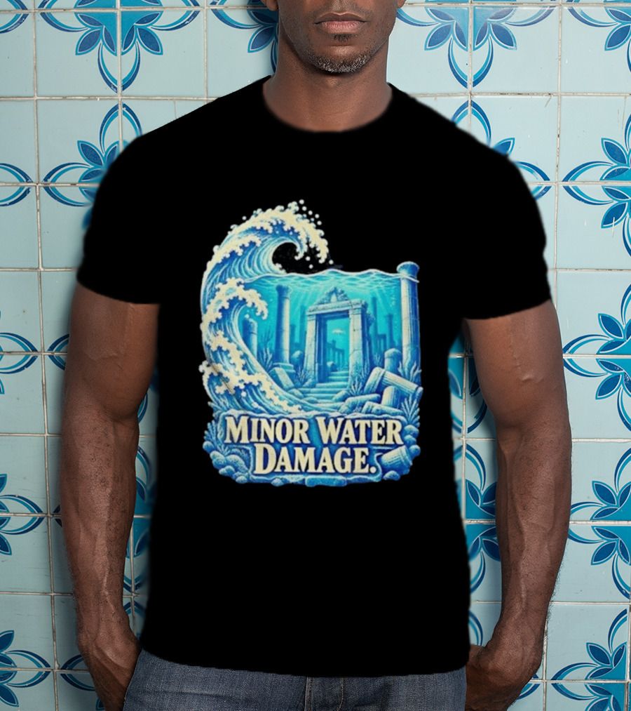 Minor Water Damage Ancient Architecture Underwater Ruins T-Shirt