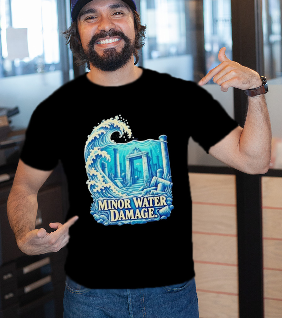 Minor Water Damage Ancient Architecture Underwater Ruins T-Shirt
