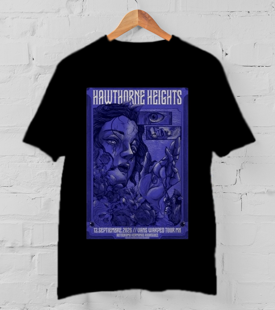 Hawthorne Heights 13 Septiembre 2026 Vans Warped Tour Mx Autódromo Hermanos Rodríguez T-Shirt