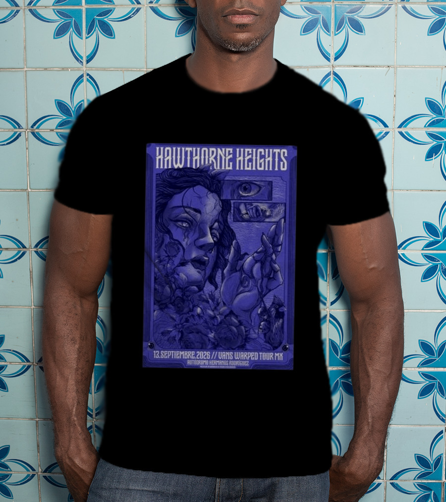 Hawthorne Heights 13 Septiembre 2026 Vans Warped Tour Mx Autódromo Hermanos Rodríguez T-Shirt