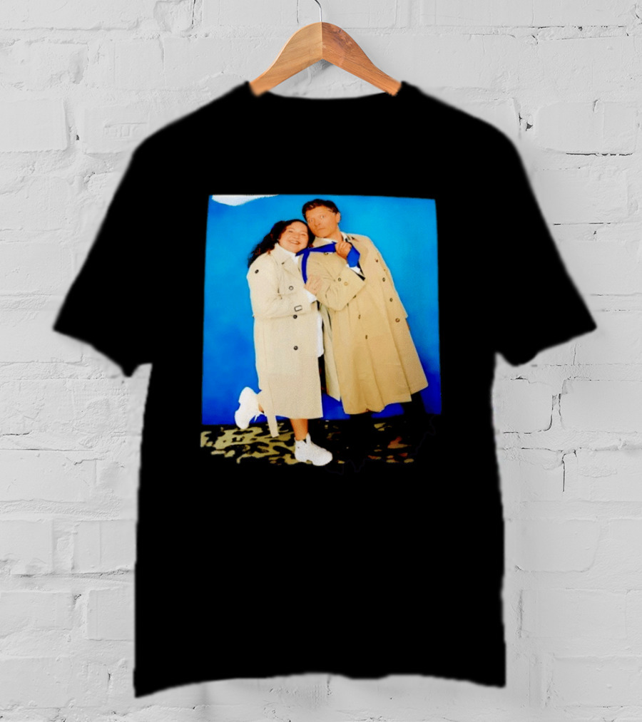 Misha Collins Castiel Supernatural Photo Trench Coat And Tie T-Shirt