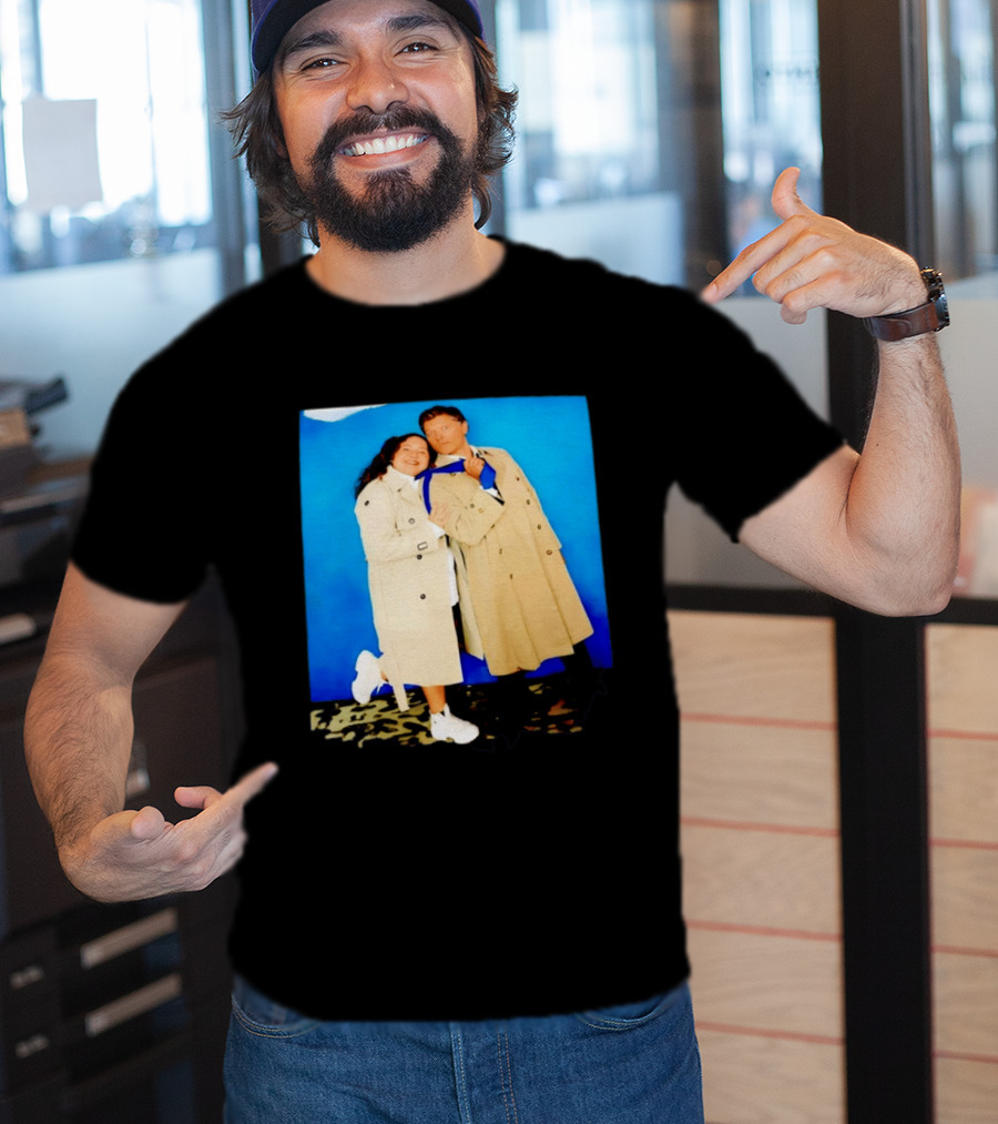 Misha Collins Castiel Supernatural Photo Trench Coat And Tie T-Shirt