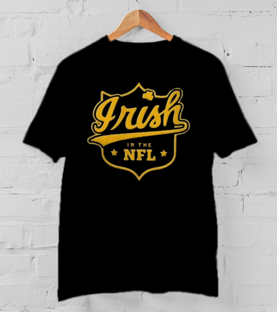 Notre Dame Fighting Irish NFL Football Theme Decorative Crest T-Shirt