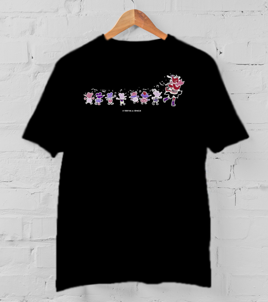 O Flautista De Hamelin Pied Piper Fairy Tale Mouse Parade T-Shirt