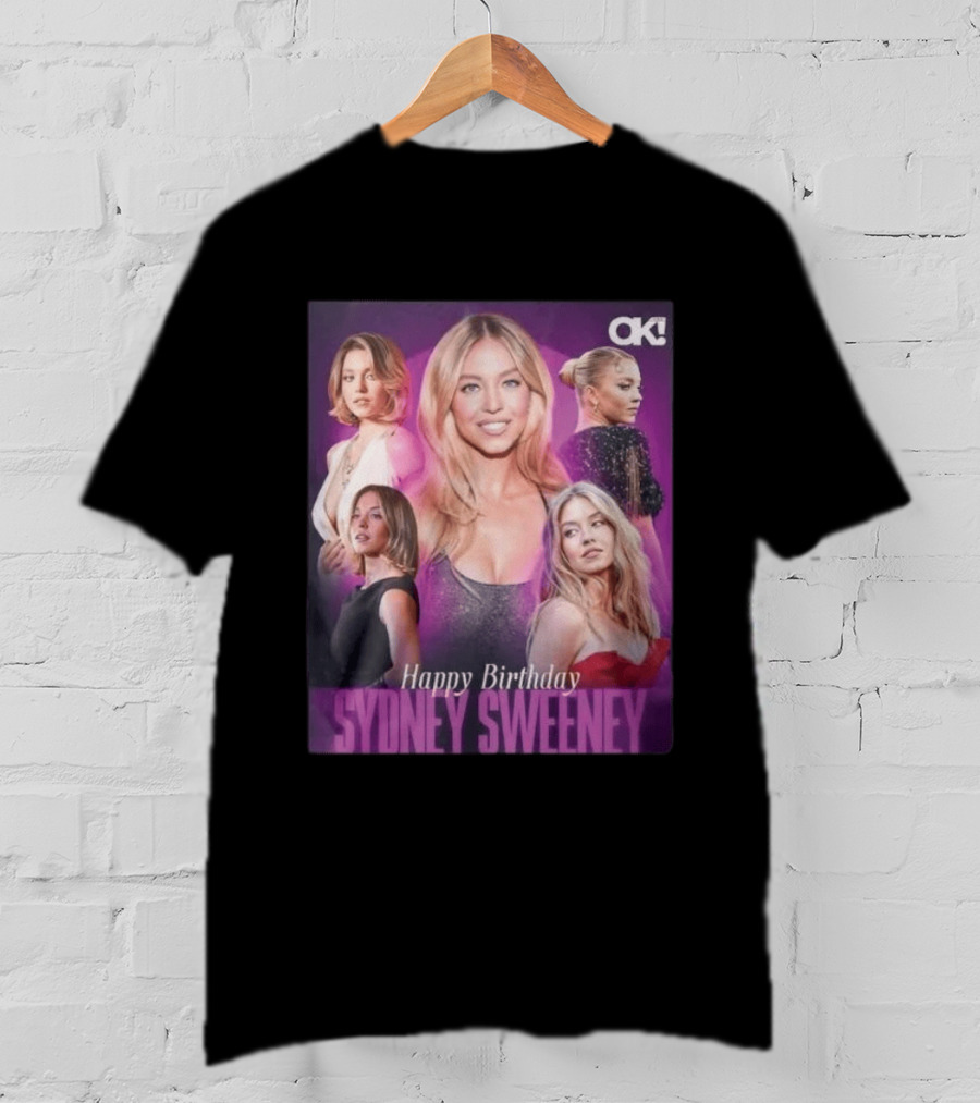 Sydney Sweeney Happy Birthday Celebration OK! Magazine 2026 T-Shirt