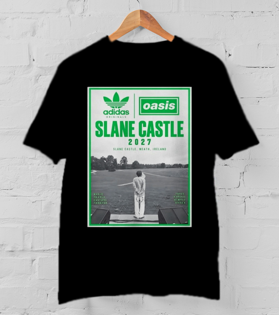 Adidas Originals Oasis Slane Castle 2027 Ireland Music People Culture Forever T-Shirt