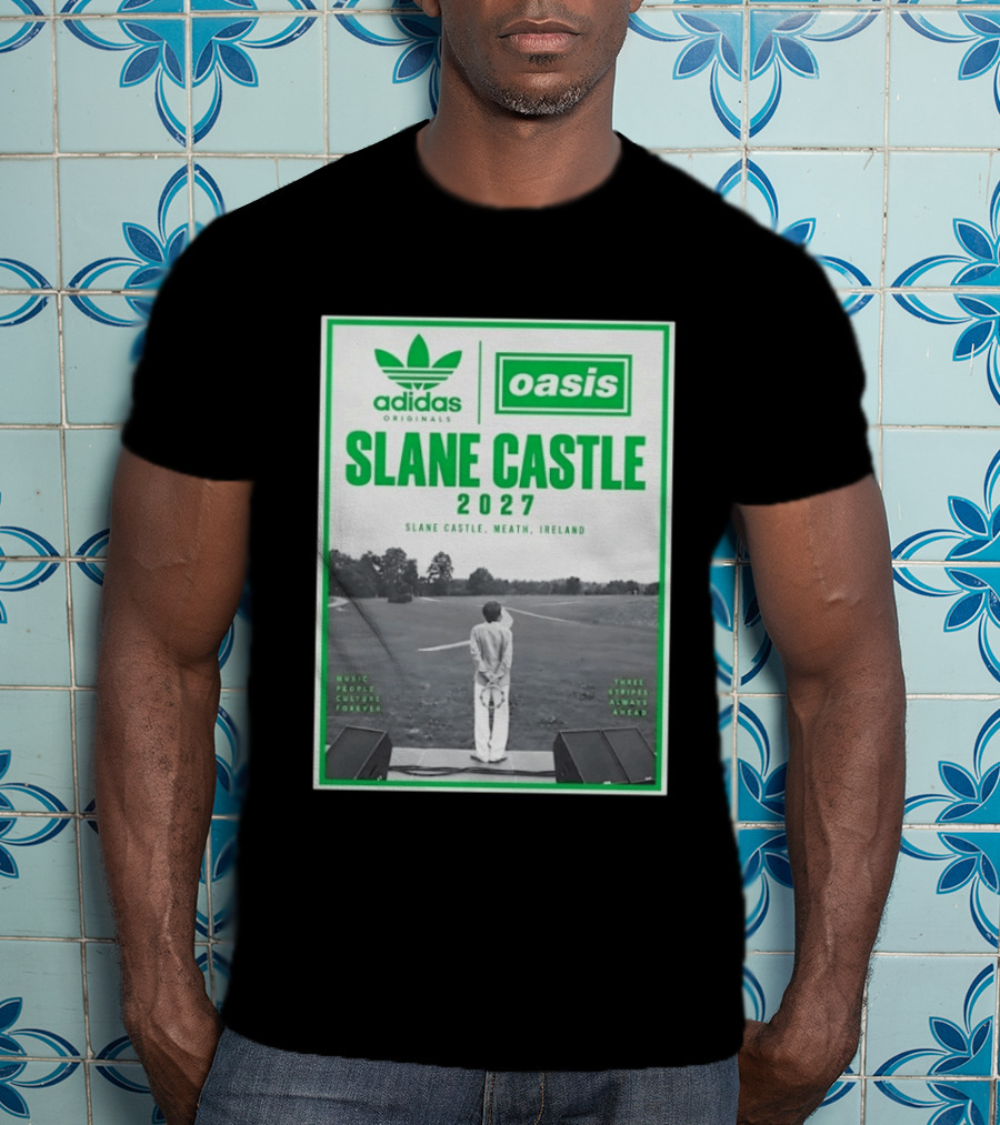 Adidas Originals Oasis Slane Castle 2027 Ireland Music People Culture Forever T-Shirt