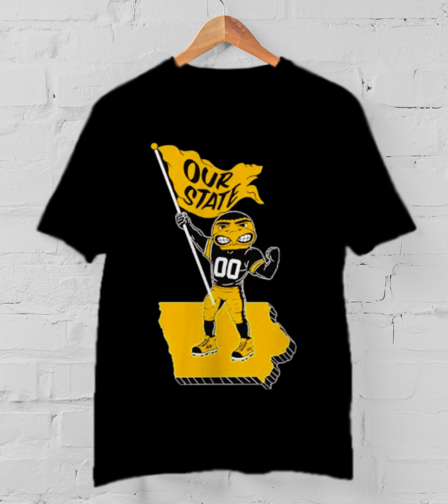 Our State Flag Iowa Beat Iowa State Sports Mascot Victory T-Shirt