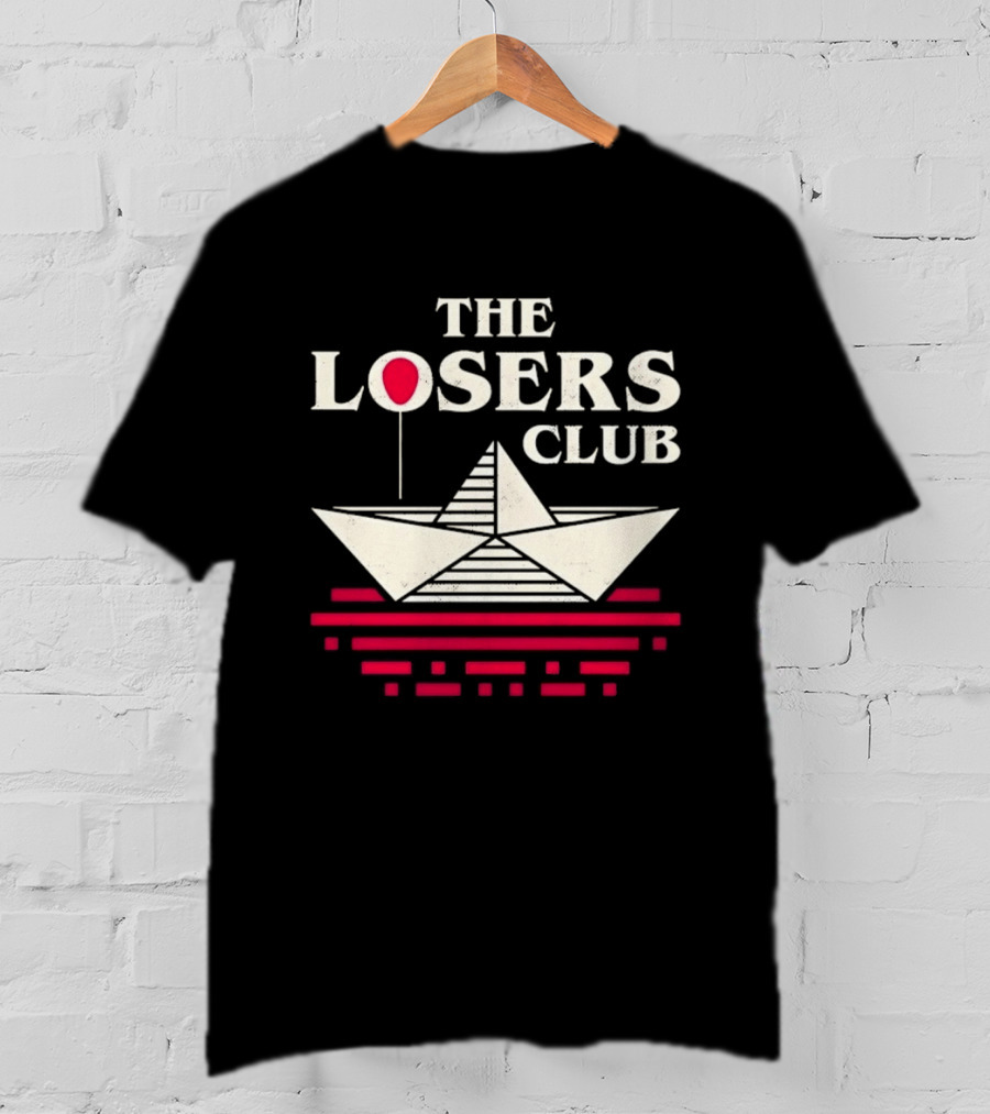 The Losers Club Paper Boat Red Balloon Stephen King IT T-Shirt