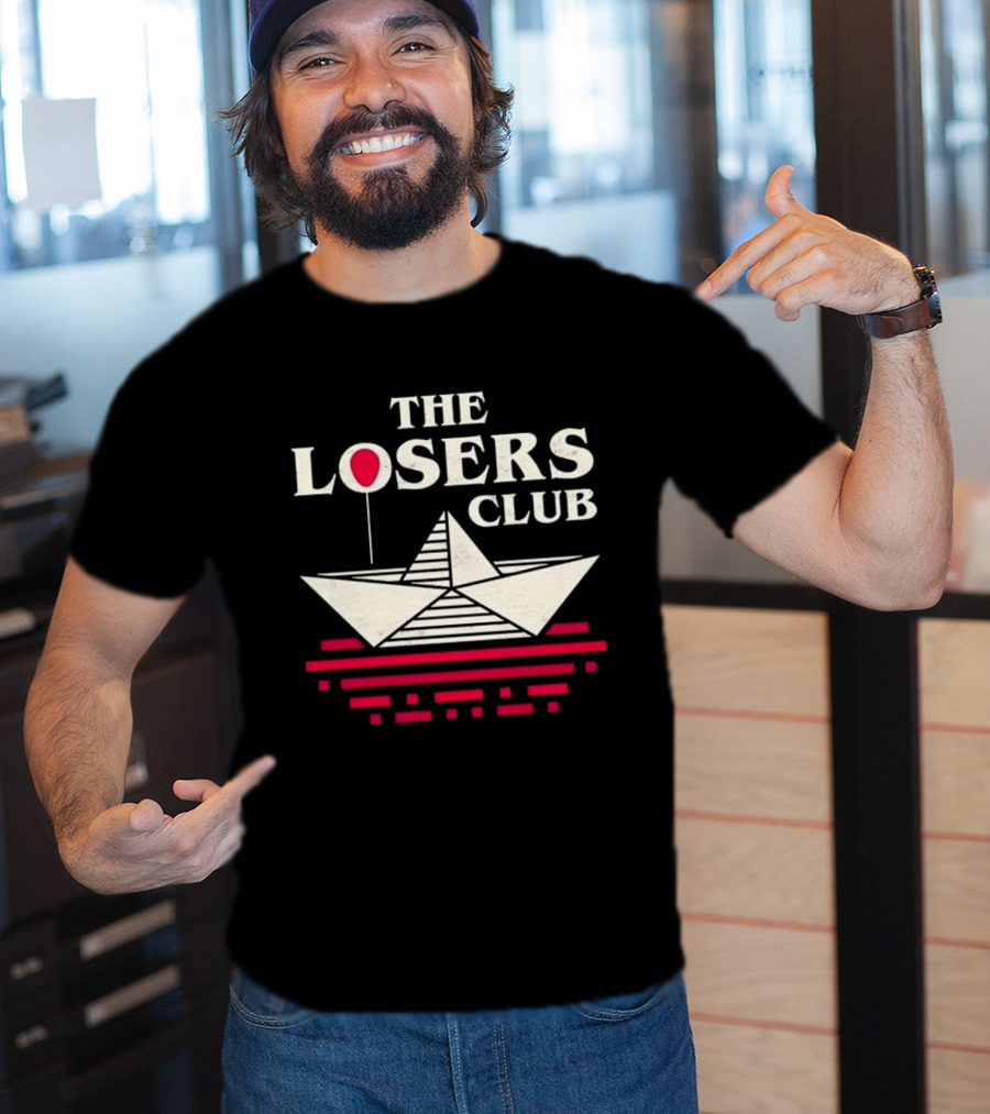 The Losers Club Paper Boat Red Balloon Stephen King IT T-Shirt