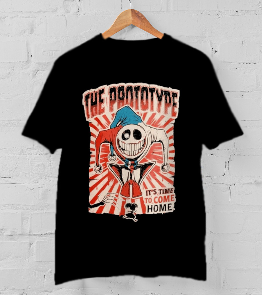 The Prototype It's Time To Come Home Jester Skull Red Blue Suit T-Shirt