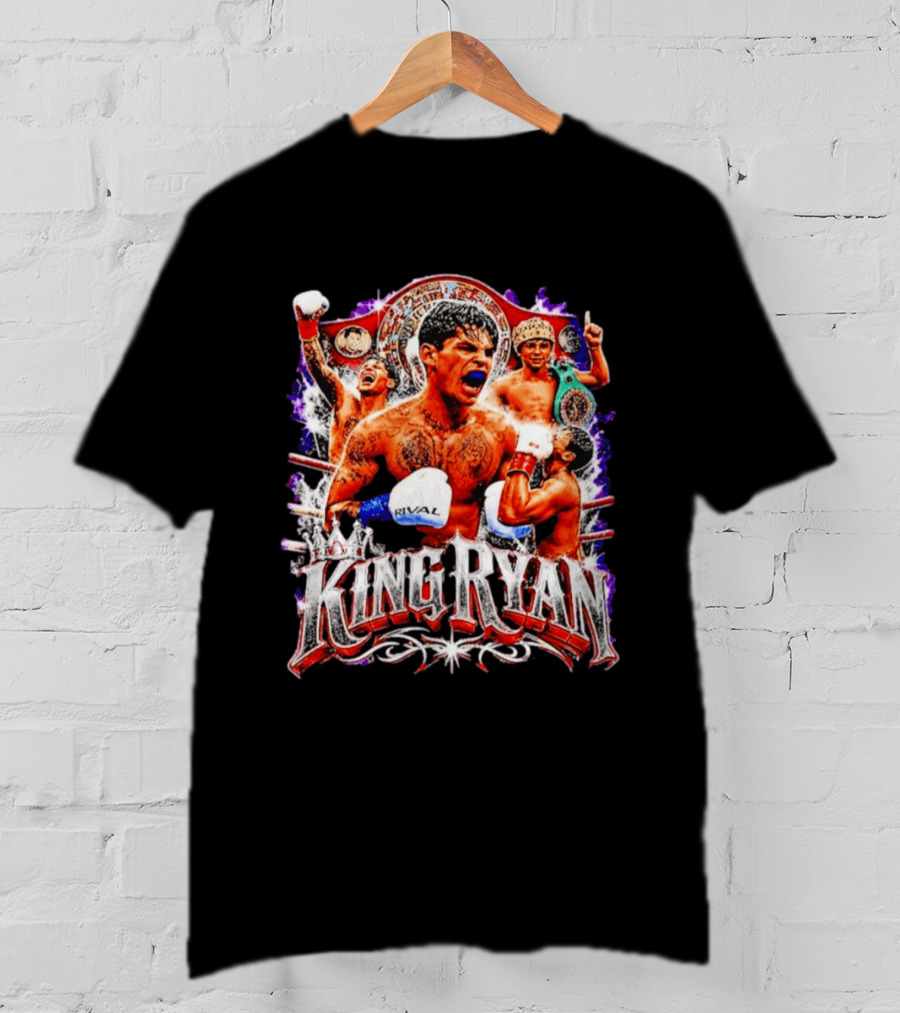 King Ryan Boxing Champion Fight Night Victory Celebration T-Shirt
