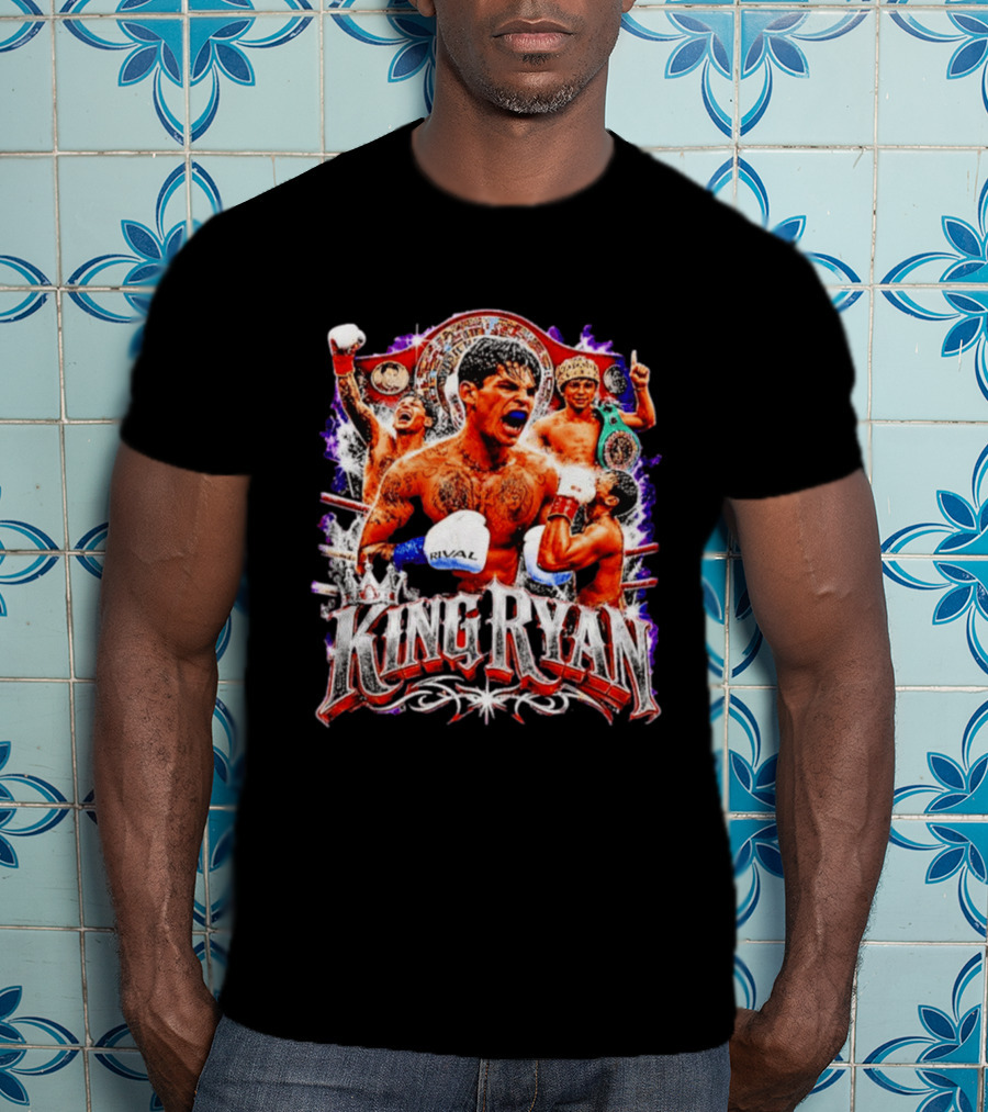 King Ryan Boxing Champion Fight Night Victory Celebration T-Shirt