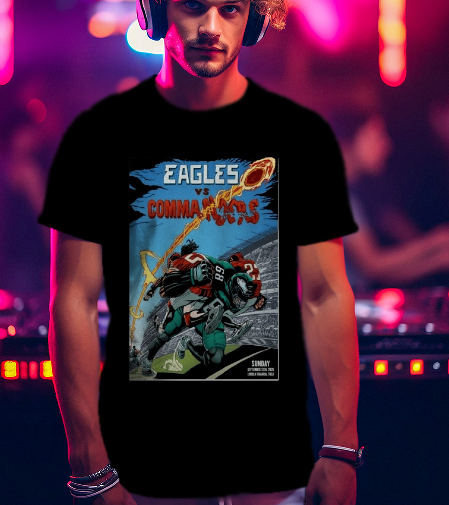 Eagles Vs Commanders September 13 2026 Lincoln Financial Field Football T-Shirt
