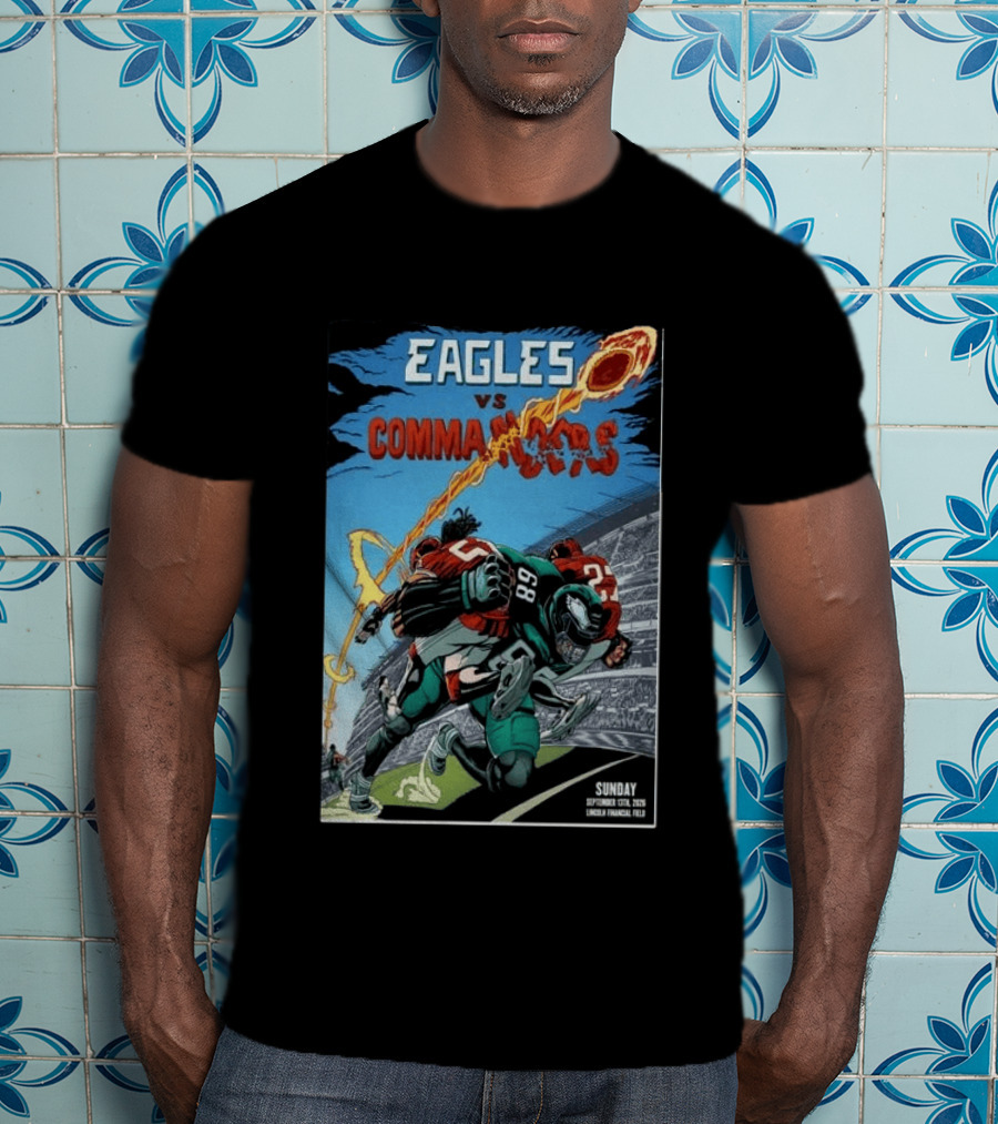 Eagles Vs Commanders September 13 2026 Lincoln Financial Field Football T-Shirt