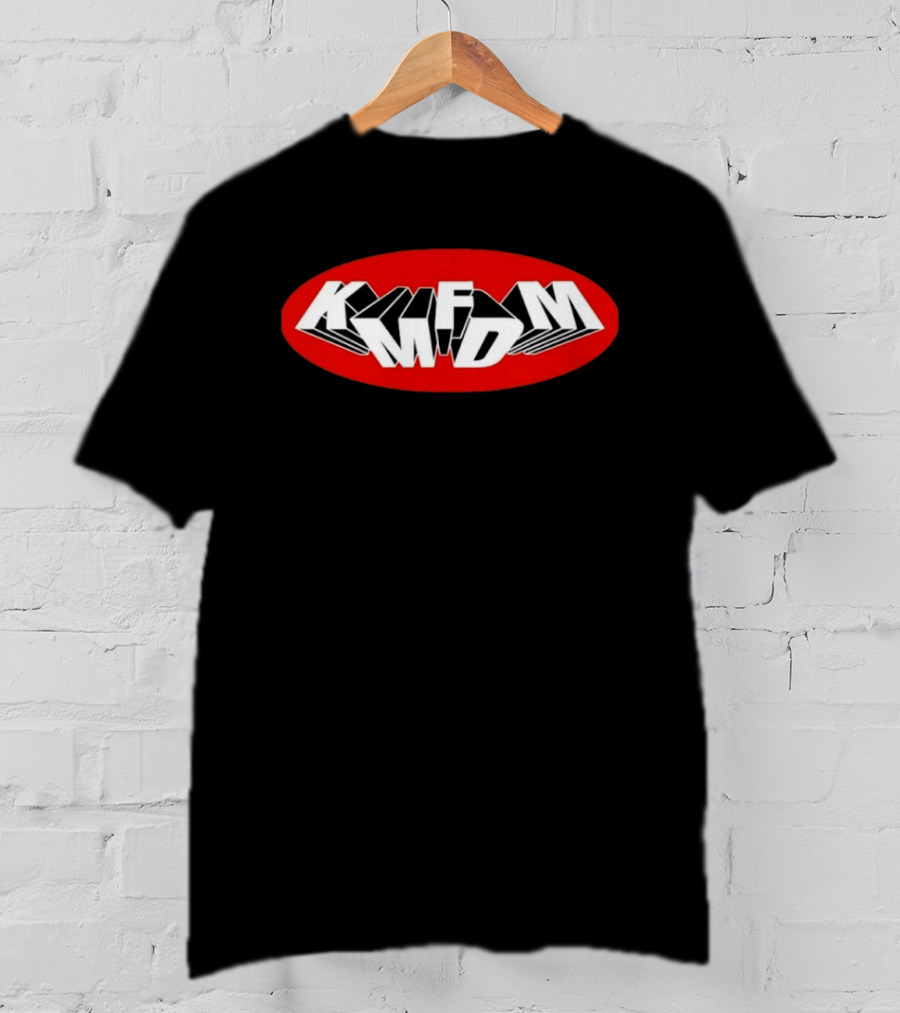 KMFDM Industrial Rock Electronic Music Oval Red T-Shirt
